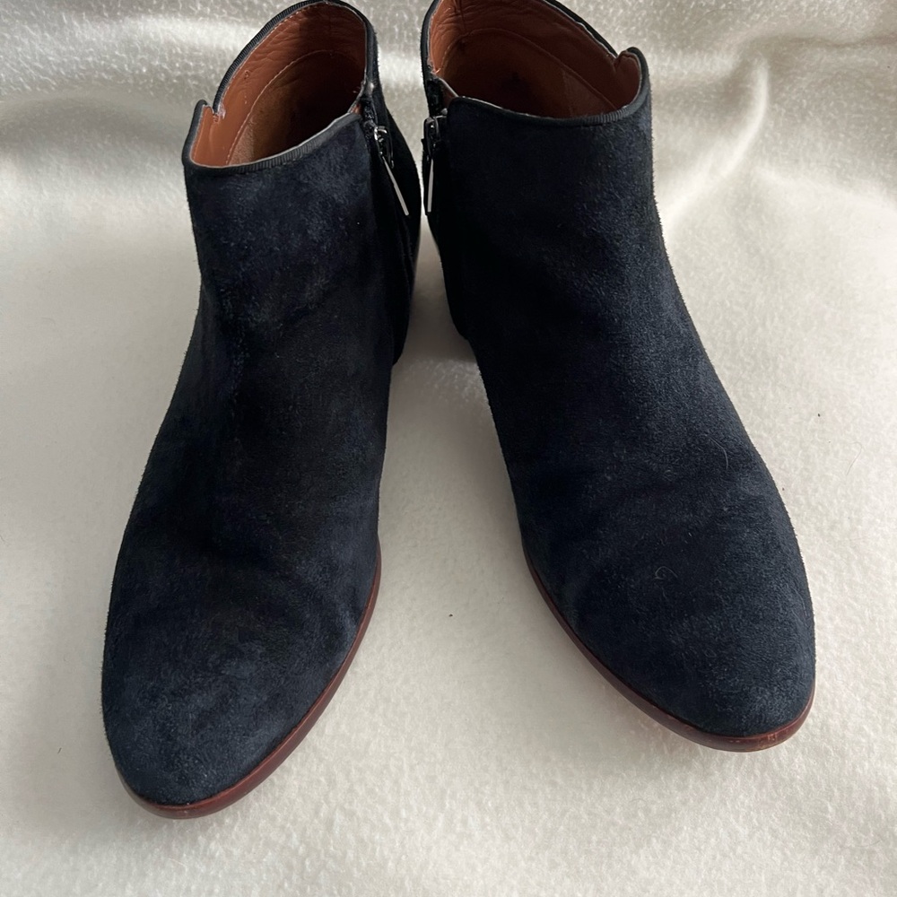Sam Edelman Black Suede Ankle Boots